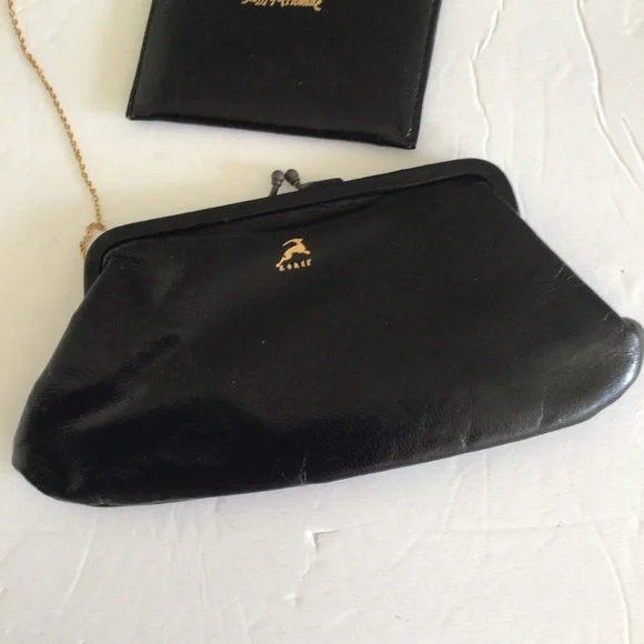 VINTAGE 40’s KORET X SAKS FIFTH AVENUE COIN PURSE AND MIRROR - Picture 2 of 13